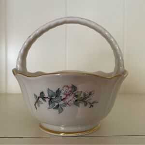Lenox Serenade Small Basket Candy Dish - Discontinued Piece